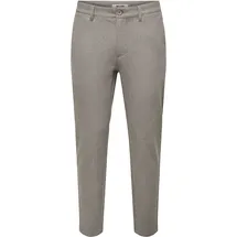 Only & Sons ONSMARK SLIM BRUSHED PIQUE 0353 PANTS Chinohose Braun 30 32