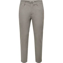Only & Sons ONSMARK SLIM BRUSHED PIQUE 0353 PANTS Chinohose Braun 30 32