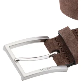 Hugo Gürtel Veloursleder braun 90