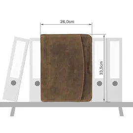 GREENBURRY Vintage Manager Dokumappe A4 braun | Gr.: onesize