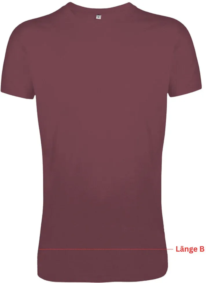 Logostar - Long Fit T Shirt Burgundy / + 6 cm (B) / XXL