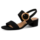 Marco Tozzi Blockabsatz-Sandaletten Damen Schwarz 39