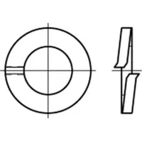 OEM Federring DIN 127 A 5 5,1 x 9,2 x 1,2 mm 1000 Stück