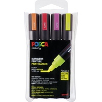 Posca POSCA Pigmentmarker, PC-5M 4er Set Neonfarben
