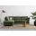 Home Affaire Ecksofa HOME AFFAIRE "Trelleborg L-Form", grün (olive), B:252cm H:86cm T:213cm, 95% Polyester, 5% Polyamid, Sofas, Ecksofa, wahlweise mit Bettfunktion und Bettkasten, inkl. Federkern-Polsterung