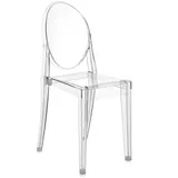 Kartell Victoria Ghost Stuhl 4er Set glasklar transparent