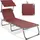 HOMECALL Gartenliege Klappbar Rot
