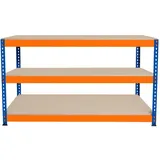 MONSTER SHOP Xxxl Werkbank, Orange, 150x90x60 cm, Freizeit, Heimwerken, Werkstatt, Werkbänke