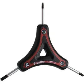 Unior Schlüssel für Innen TX-Schrauben rot, TX10, 15 und 25mm, 1781/2TX-US