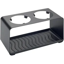 Wenko Flaschenhalter Wave 23,5 x 11,5 x 11,5 cm Schwarz