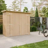 TIMBELA Gartenhaus 194 x 123 x 223 cm beige M348