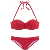 Buffalo Bügel-Bandeau-Bikini Damen rot, Gr.42 Cup D,