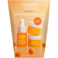 LUMENE Nordic-C Glow Essentials Set Gesichtspflegeset 3 x 15