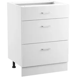 VEVOR Küchenschrank Unterschrank Montagefertig mit 3 Schubladen 600x475x816mm