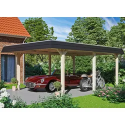 Einzelcarport SKANHOLZ "Wendland", beige (natur), H: 210cm, Carports