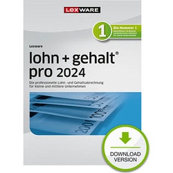 LEXWARE lohn+gehalt pro 2024 Software Vollversion (Download-Link)