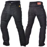 Trilobite Parado Motorrad-Jeans Herren schwarz kurz 42/30