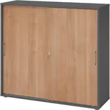 bümö office Aktenschrank 120 x 110 x 40 grau