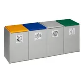 VAR Kunststoffcontainer 4-fach ohne Deckel 60 l