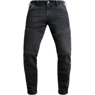 John Doe I Trophy Mono Jeans Grey I Motorradjeans I CE-Zertifizierung AAA I inklusive XTM Knie- und Hüftprotektoren (Level 1) - Gr. 30/32
