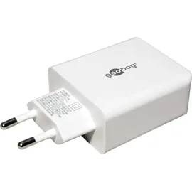goobay 44962 4-fach USB-Ladegerät 30W, weiß