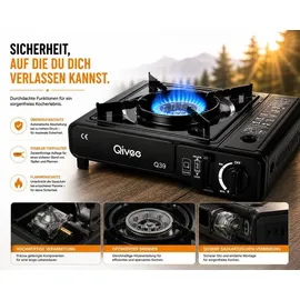 qivee Gaskocher Campingkocher Qivee