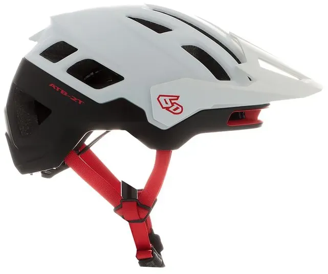 6D ATB-2T Ascent Matte White Red Black-MTB Helm - XL/XXL