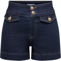 Only ONLEMILIA HW GOLD BUT DNM Shorts dunkelblau L
