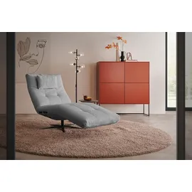 KAWOLA Relaxliege LETICIA Polyester 0 x 0 x 0 cm Grau mit Nackenkissen
