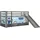 Vipack Spielbett Pino 90 x 200 cm Kiefer massiv grau blau