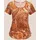 Madeleine Sommerliches Shirt mit Alloverprint", in cognac wollweiß), | Gr.: 42,