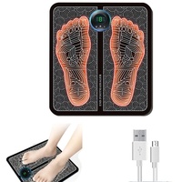 Neu Fussmassagegerät EMS Fußmassagegerät,USB Tragbare Foot Massager Intelligente Massagematte,8 Modi,19 Einstellbare Frequenzen,für Fördern Sie Die Durchblutung, Mindern Sie Muskelschmerzen