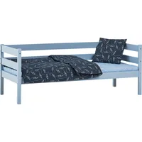 Hoppekids Einzelbett »ECO Comfort Kinderbett, Kiefer Massivholz, Jugendbett inkl. Rollrost«, 70x160 cm, wahlweise in verschieden Farben/ Matratze/ Absturzsicherung, blau