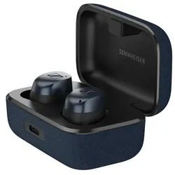Momentum True Wireless 4 In-Ear Bluetooth Kopfhörer Kabellos TWS IP54  (Schwarz, Blau) (Versandkostenfrei)