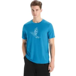 ICEBREAKER Herren Shirt, GEO BLUE, M