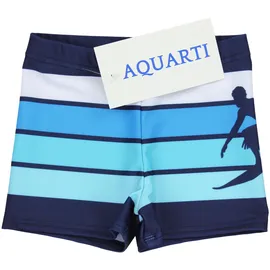 Aquarti Gestreifte Badehose Blau 146