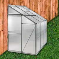 DEMA Alu Anlehn-Gewächshaus Antwerpen Frühbeet Treibhaus Gartenhaus