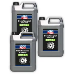 3x 5L LIQUI MOLY 21163 Bremsflüssigkeit DOT 5.1 Bremsflüssigkeit Kanister