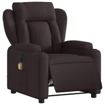 vidaXL Massagesessel Elektrisch 149,5 x 78 x 0 cm Dunkelbraun mit Fernbedienung