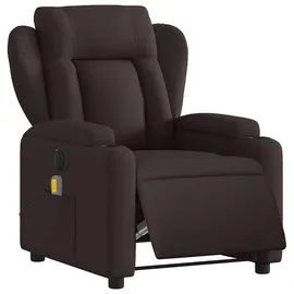 vidaXL Massagesessel Elektrisch 149,5 x 78 x 0 cm Dunkelbraun mit Fernbedienung