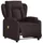 vidaXL Massagesessel Elektrisch 149,5 x 78 x 0 cm Dunkelbraun mit Fernbedienung