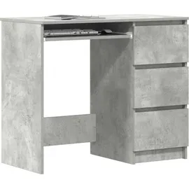 vidaXL Schreibtisch Betongrau 90x45x76 cm Holzwerkstoff