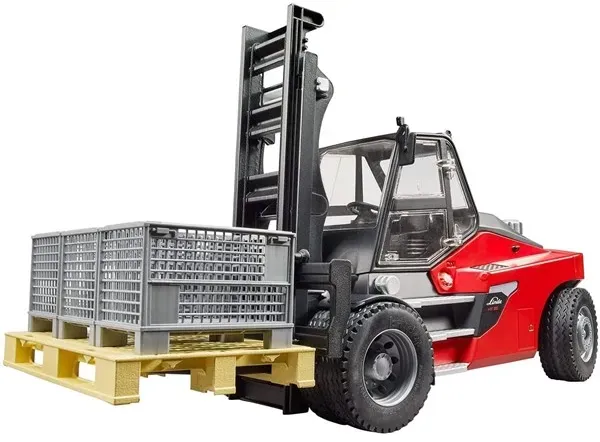 Linde HT160 Fork Lift with pallet and 3 pallet cages