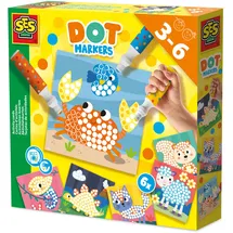 SES Creative Dot-Marker 3 XXL mit 6 Ausmalseiten