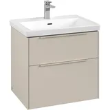 Villeroy & Boch Waschbeckenunterschrank 2 Auszüge 62,2 x 57,6 x 47,8 cm Beige