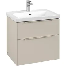 Villeroy & Boch Waschbeckenunterschrank 2 Auszüge 62,2 x 57,6 x 47,8 cm Beige