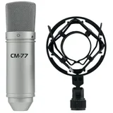 Omnitronic MIC CM-77 Studiomikrofon Übertragungsart (Details):Kabelgebunden inkl Spinne, inkl. Klam