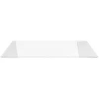 ECOfoxx Funkenschutzplatte Glasbodenplatte Rechteck 100 x 50 cm Weiß