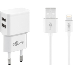 goobay Ladekabel mit Adapter 1,0 m, 12 Watt