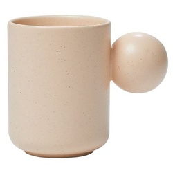 NEOFLAM® Tasse Better Finger Keramiktasse Ball - 300ml Pink, Keramik, 100% natürliche Keramik, Frei von PFOA, Blei & Cadmium